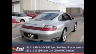 Porsche 911 Exhaust 996 with FVD Sport Catalytic Set 200 cell [upl. by Sisson]