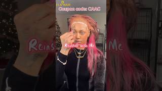 Reinstalling Lace Wig💗Customized Pink Highlight Color amp Layer Cut Tutorial Ft​⁠UlaHair [upl. by Zsolway]