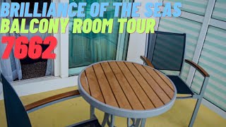 Brilliance Of the Seas  Balcony 3D Room Tour 7662 [upl. by Pegeen902]