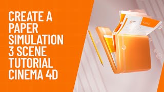 Cinema 4d Tutorial Create a Paper Simulation  3 Scene [upl. by Lymn856]