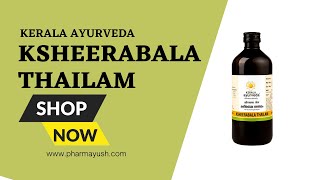 Kerala ayurveda Ksheerabala Thailam  massage oil Vata imbalance caused by neuromuscular disorders [upl. by Monetta]