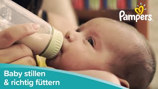 Babys richtig Füttern und Stillen  Pampers [upl. by Matelda14]