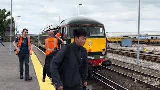 69012 Falcon2 Emerges from Eastleigh works as Falcon 2 and in Two tone green [upl. by Ahsikam801]