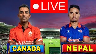 live match nepal vs canada today  nepal cricket team match [upl. by Devi587]