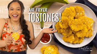 How To Make Air Fryer Tostones  Air Fryer Recipes  Chef Zee Cooks [upl. by Hawkie262]