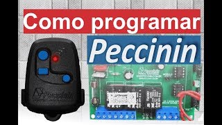 Programar codificar controle peccinin de portão cp 4000 [upl. by Johnathan532]