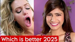 Mia Malkova VS Mia Khalifa Find out who is the most beautiful 2025 [upl. by Ebony]