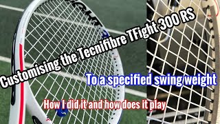 Tecnifibre Tfight 300 rs  how to customise and short review [upl. by Reyotal176]