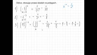 Lekcja  Potęga o wykładniku całkowitym [upl. by Ondrej]