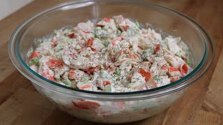 Imitation crab salad  Tamaras Cooking [upl. by Llecram]