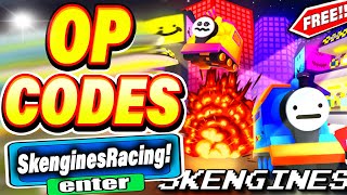 ALL NEW SECRET CODES IN ROBLOX SKENGINES RACING new codes in roblox Skengines Racing  NEW [upl. by Ahsrats158]