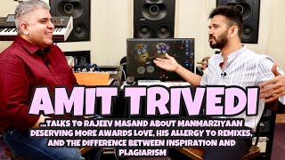 Amit Trivedi interview with Rajeev Masand I Awards I Remixes I Plagiarism [upl. by Anirhtak444]