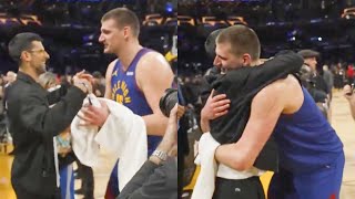 Djokovics Emotional Meeting with Nikola Jokic and Djokovics Interview about Jokic and LeBron James [upl. by Frankie]