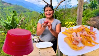 Deliciosa GELATINA de patitas de pollo en el CAMPO NATHALIA [upl. by Amandie]