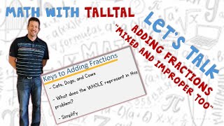 Adding Fractions Mixed and Improper too [upl. by Fremont]