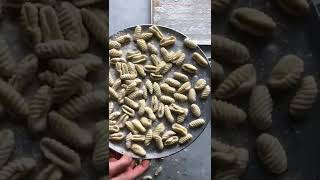 Heres how to shape cavatelli using your homemade semolina pasta dough shorts makeitdelicious [upl. by Rehpretsirhc]