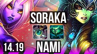 SUPPORT Nami vs Soraka  NA Challenger Patch 1419 [upl. by Voccola]