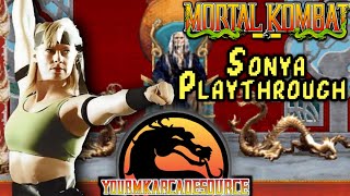 Mortal Kombat Arcade  Sonya Playthrough Revision 40 YUnit [upl. by Alfons]