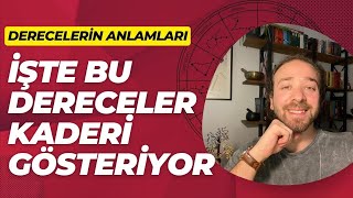 ASTROLOJİDE DERECELERİN ANLAMLARI 👀 DERECELER VE DOĞUM HARİTASI [upl. by Jonie]