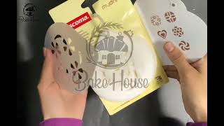 Bake House  Tescoma Coffee Stencils 6 Pcs Set  Bake House [upl. by Lyssa]