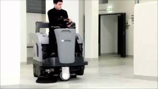 PowerVac Nilfisk SW4000 Ride on Sweeper [upl. by Leirud]