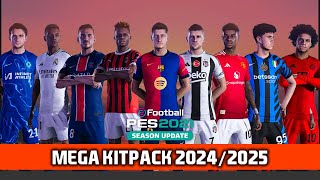 PES 2021 amp Football Life 2024  Mega Kitpack Season 202425  by DN7 Kits [upl. by Staal539]