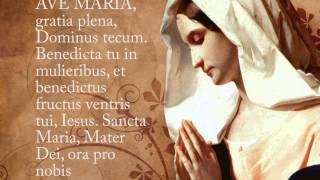 Ave Maria Hymn with Lyrics  Latin [upl. by Kohler579]