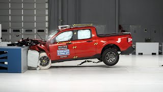 2023 Ford Maverick updated moderate overlap IIHS crash test [upl. by Eleanore]