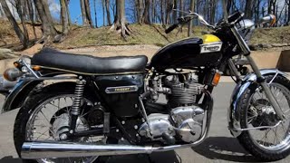 1974 TRIUMPH TRIDENT 750CC TRIPLE STUNNING ORIGINAL PAINT CLASSIC [upl. by Wendelin]