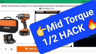 Ridgid Mid torque 12 impact wrench HACK [upl. by Ezitram971]