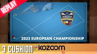 3Cushion European Championship 2023  Dani SANCHEZ vs Marco ZANETTI [upl. by Otsugua]