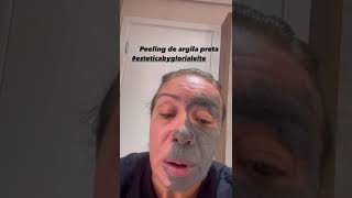 Peeling natural de argila preta Rejuvenescimento byglorialeite esteticabyglorialeite [upl. by Rhoda]