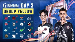 EN 2024 PMGC League  Group Yellow Day 3  PUBG MOBILE Global Championship [upl. by Gaiser617]