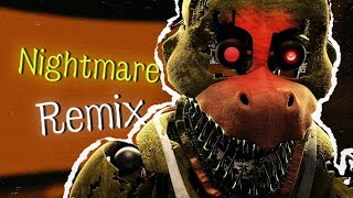 FNAF SONG  Nightmare by GiveHeartRecords Remix [upl. by Onitsirc]