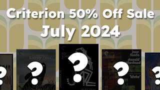 My Criterion Collection July 2024 50 Off Sale Haul [upl. by Norri670]