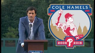 Cole Hamels Retirement Night Full Broadcast Ceremony [upl. by Sosna133]