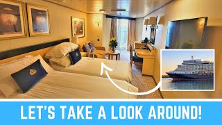 Cunard Queen Elizabeth Balcony Stateroom Tour [upl. by Florida]