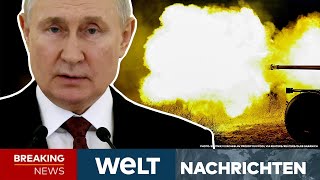 UKRAINEKRIEG Luftalarm Heftige RussenAttacken Kampfbomber von Putin zerstört l WELT Livestream [upl. by Letsirk]