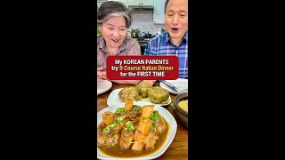 FULL VERSION Korean Parents try 9Course Italian Dinner for the First Time [upl. by Danita]