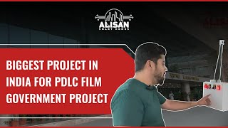 Biggest project for switchable glass PDLC film installation in India [upl. by Anailli]