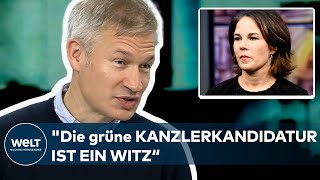 BUNDESTAGSWAHL 2021 TVTriell  quotDie grüne Kanzlerkandidatur ist ein Witzquot  Ulf Poschardt [upl. by Acissej]