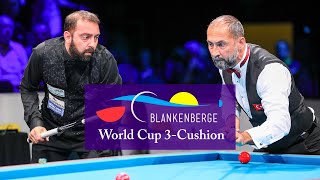 3Cushion World Cup Blankenberge 2018  Semih Sayginer vs Nikos Polychronopoulos [upl. by Lean]