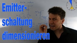 Dimensionierung von Widerständen  Transistorschaltung Emitterschaltung ET5M [upl. by Adnawal90]