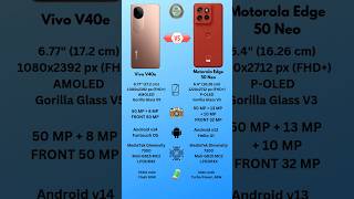 Moto Edge 50 Neo Vs Vivo V40E Full Comparison ⚡shortsviral shorts [upl. by Godfrey776]