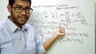 Newton Raphson Method Jacobian Matrix Derivation [upl. by Haelat]