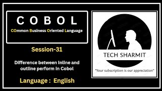 Perform Statement in COBOL Inline vs Outline Perform Explained Session31 English [upl. by Demetris]