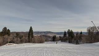 Snowbasin Ski Resort An early season Run [upl. by Nissensohn613]