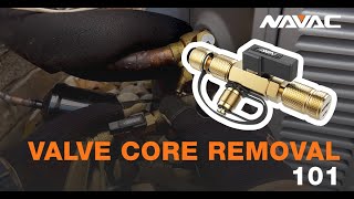 VALVE CORE REMOVAL 101 with NAVAC NVR1 [upl. by Eelsew]