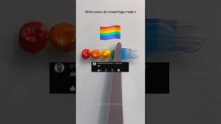 What colour do mixed flags make  Part8 colormixing paintmixing satisfying art shorts video [upl. by Francoise481]