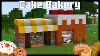 Minecraft How to Build a BAKERY  Cake Cafe  Tutorial [upl. by Deroo750]